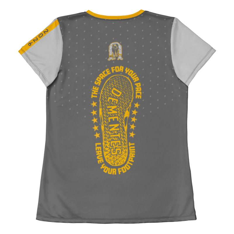 The Space for Your Pace * Leave Your Footprint Womens Athletic shirt
